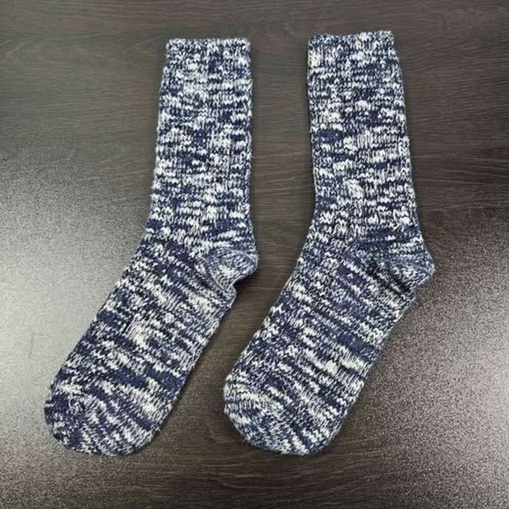 Anonymous Ism Slub Crew Socks Navy